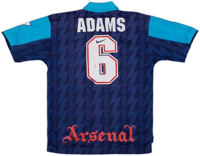 1994-95 Arsenal Away Shirt Adams #6 - 5/10 - (L)