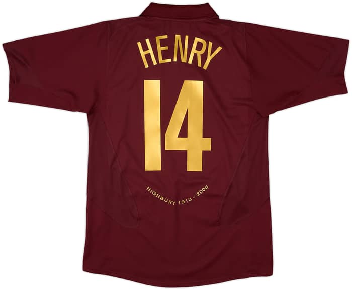 2005-06 Arsenal Home Shirt Henry #14 - 10/10 - (M)