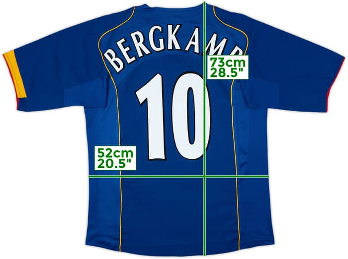 2004-06 Arsenal Away Shirt Bergkamp #10 - 8/10 - (M)