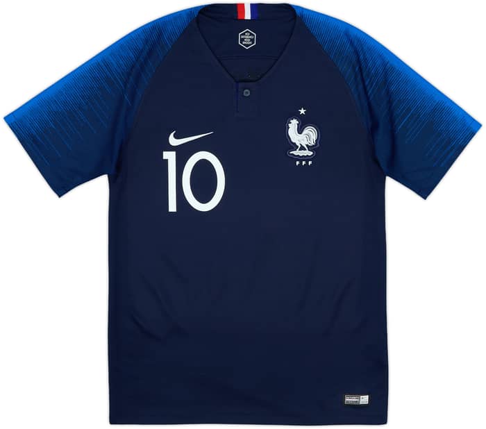 2018 France Home Shirt Mbappe #10 - 9/10 - (S)