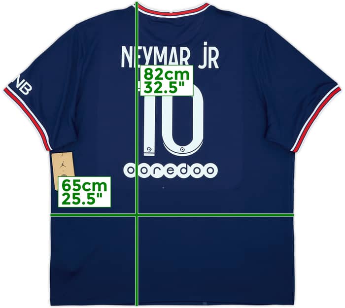 2021-22 Paris Saint-Germain Home Shirt Neymar Jr #10 (XXL)