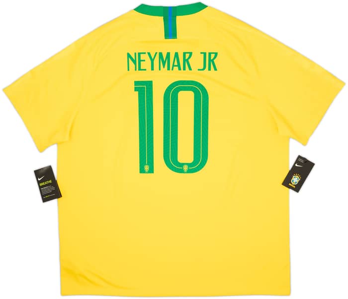 2018-19 Brazil Home Shirt Neymar #10 (XXL)