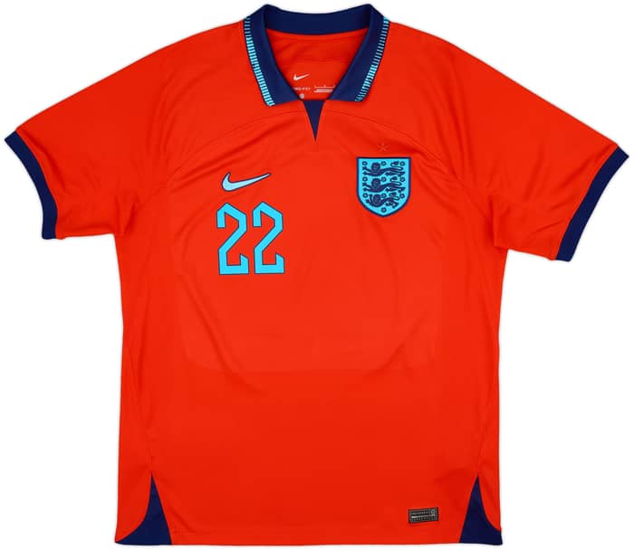 2022-23 England Away Shirt Bellingham #22 - 9/10 - (L)