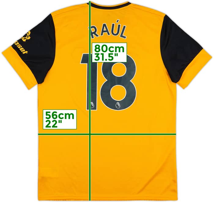 2020-21 Wolves Home Shirt Raul #18 - 8/10 - (L)