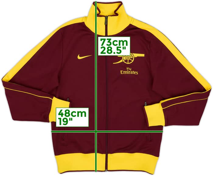 2010-11 Arsenal Nike N98 Track Jacket - 10/10 - (S)
