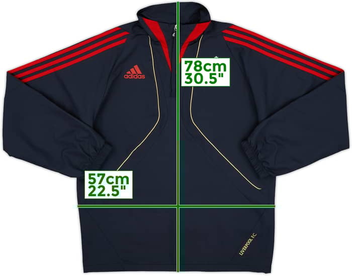 2009-10 Liverpool adidas 1/4 Zip Rain Jacket - 10/10 - (S)
