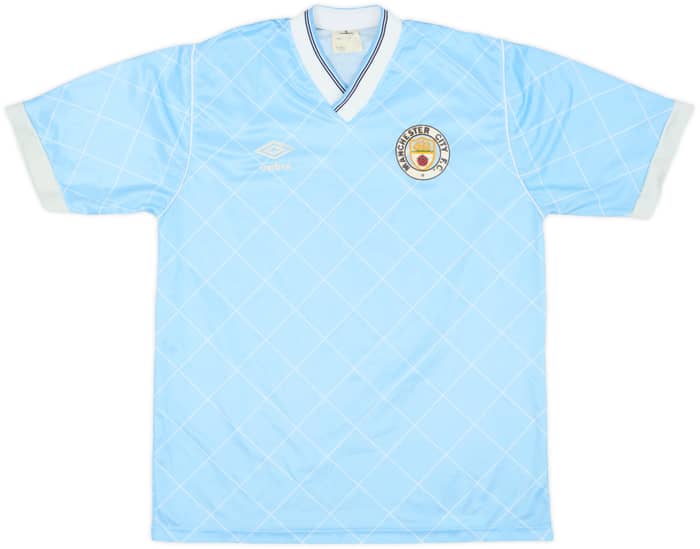 1987-89 Manchester City Home Shirt - 8/10 - (S)
