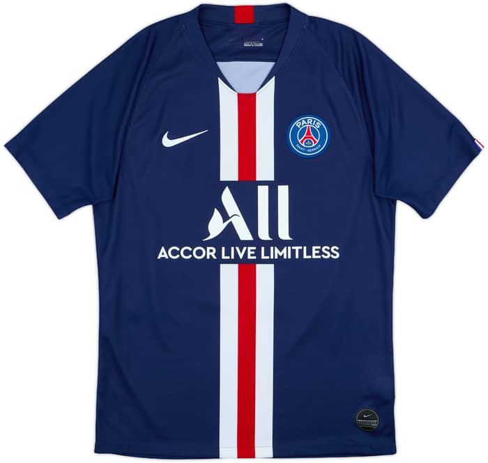2019-20 Paris Saint-Germain Home Shirt Mbappe #7 - 8/10 - (M)