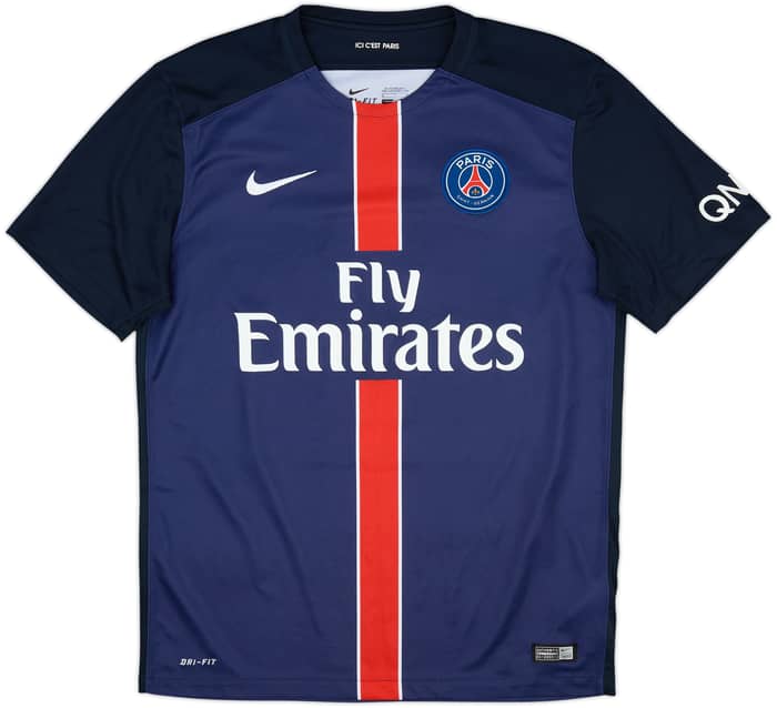 2015-16 Paris Saint-Germain Home Shirt Ibrahimovic #10 - 8/10 - (M)