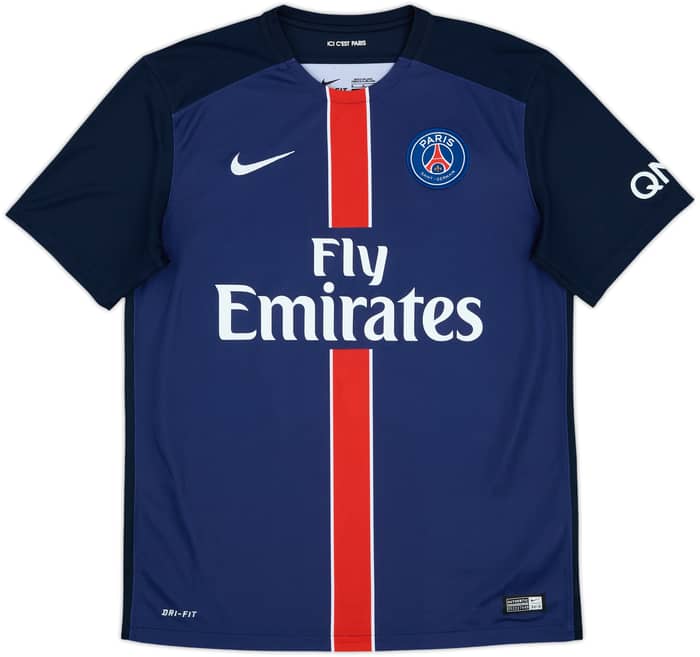 2015-16 Paris Saint-Germain Home Shirt Di Maria #11 - 8/10 - (M)