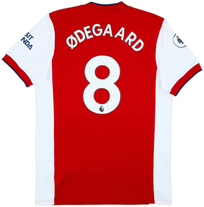 2021-22 Arsenal Home Shirt Odegaard #8 - 8/10 - (L)
