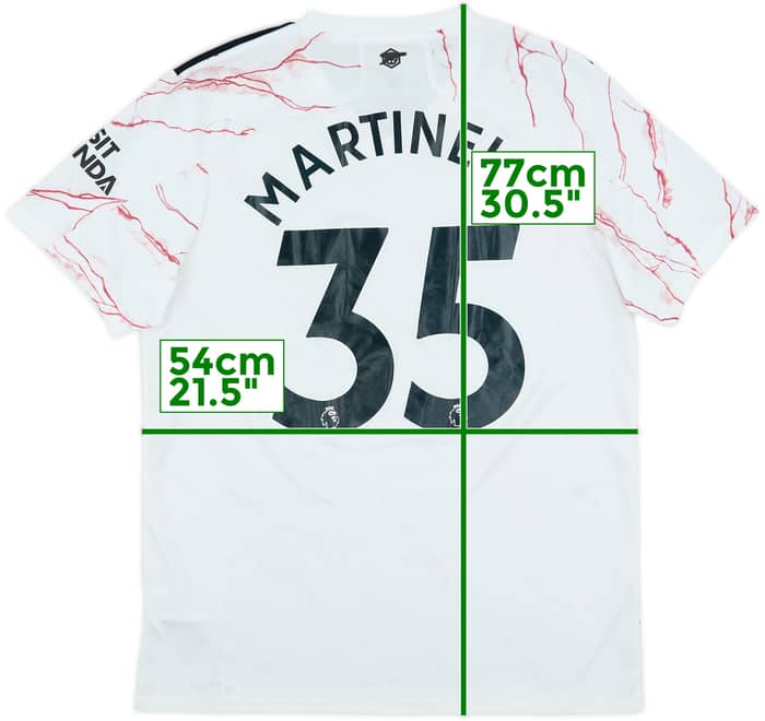 2020-21 Arsenal Away Shirt Martinelli #35 - 8/10 - (L)