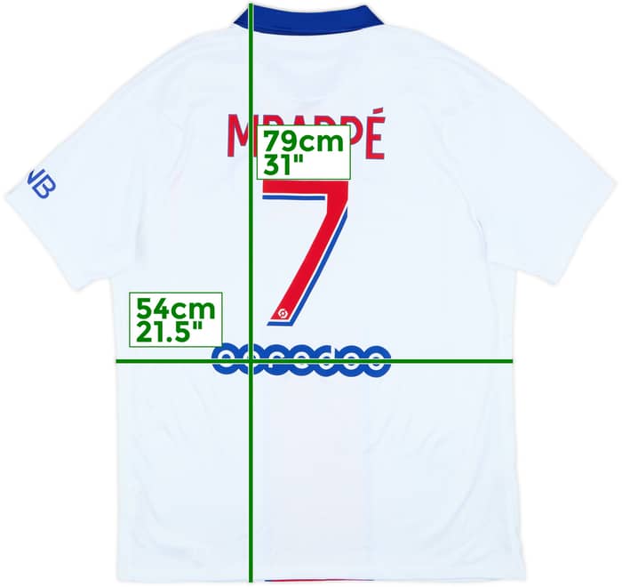 2020-21 Paris Saint-Germain Away Shirt Mbappe #7 - 10/10 - (L)