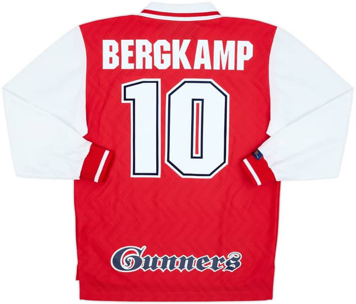 1996-98 Arsenal Home L/S Shirt Bergkamp #10 - 10/10 - (M)