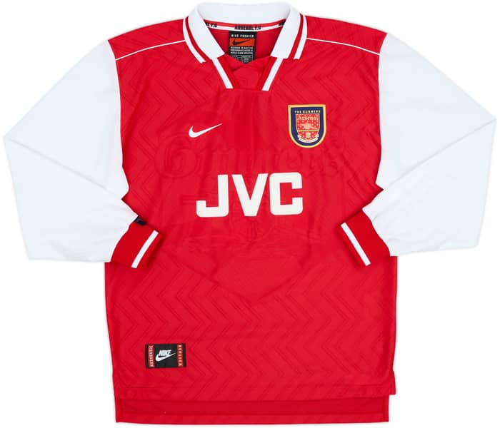 1996-98 Arsenal Home L/S Shirt Bergkamp #10 - 10/10 - (M)