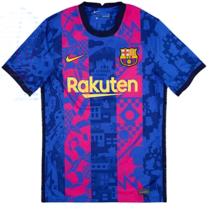 2021-22 Barcelona Third Shirt R.Araujo #4 - 7/10 - (S)