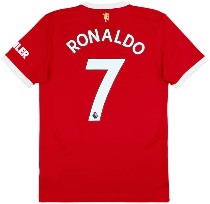2021-22 Manchester United Home Shirt Ronaldo #7 - 8/10 - (S)