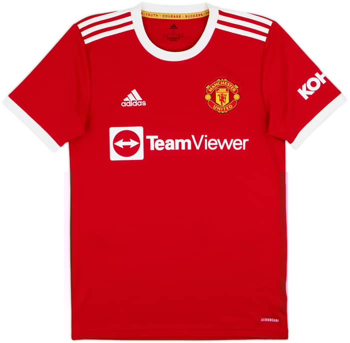 2021-22 Manchester United Home Shirt Ronaldo #7 - 8/10 - (S)