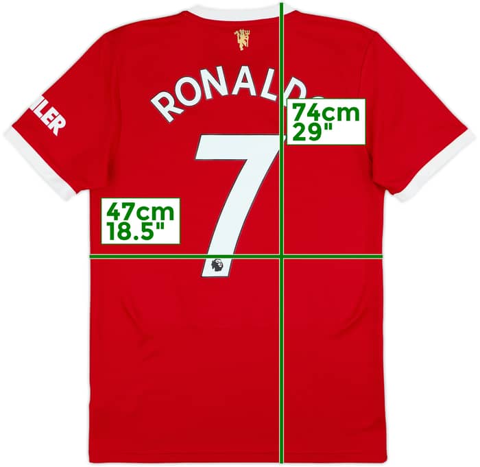 2021-22 Manchester United Home Shirt Ronaldo #7 - 8/10 - (S)