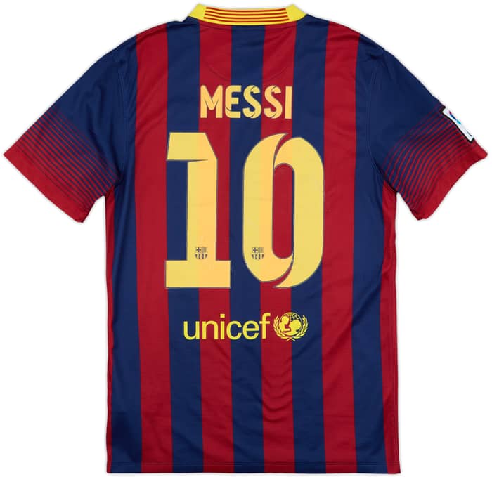 2013-14 Barcelona Home Shirt Messi #10 - 5/10 - (S)