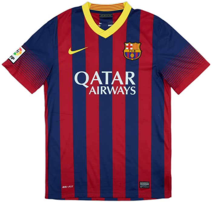 2013-14 Barcelona Home Shirt Messi #10 - 5/10 - (S)