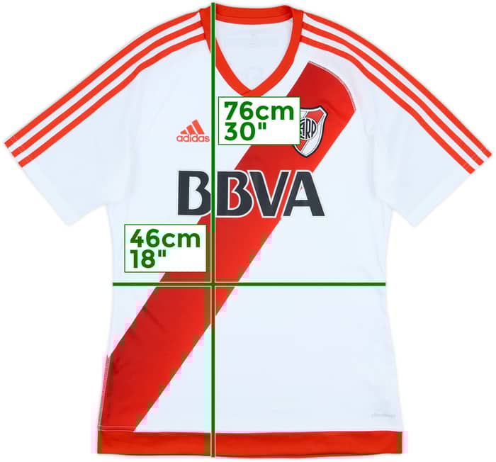 2016-17 River Plate Home Shirt - 9/10 - (M)