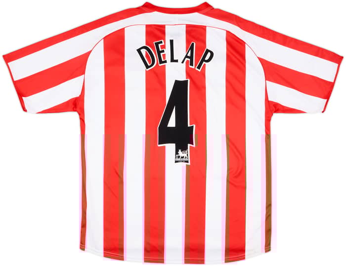 2005-07 Sunderland Home Shirt Delap #4 - 9/10 - (L)
