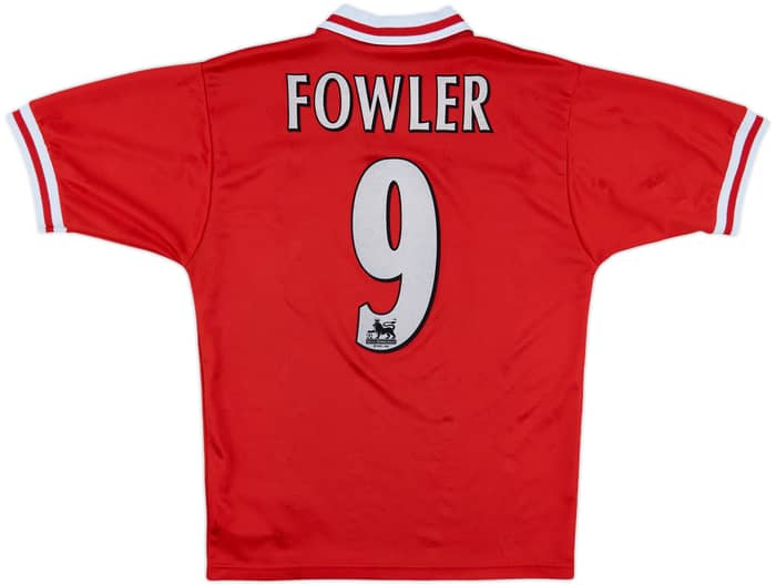 1996-98 Liverpool Home Shirt Fowler #9 - 6/10 - (S)