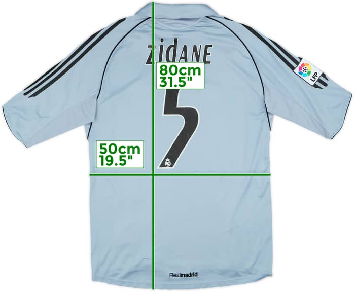 2005-06 Real Madrid Third Shirt Zidane #5 - 8/10 - (M)