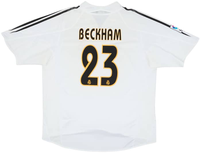 2004-05 Real Madrid Home Shirt Beckham #23 - 6/10 - (XL)