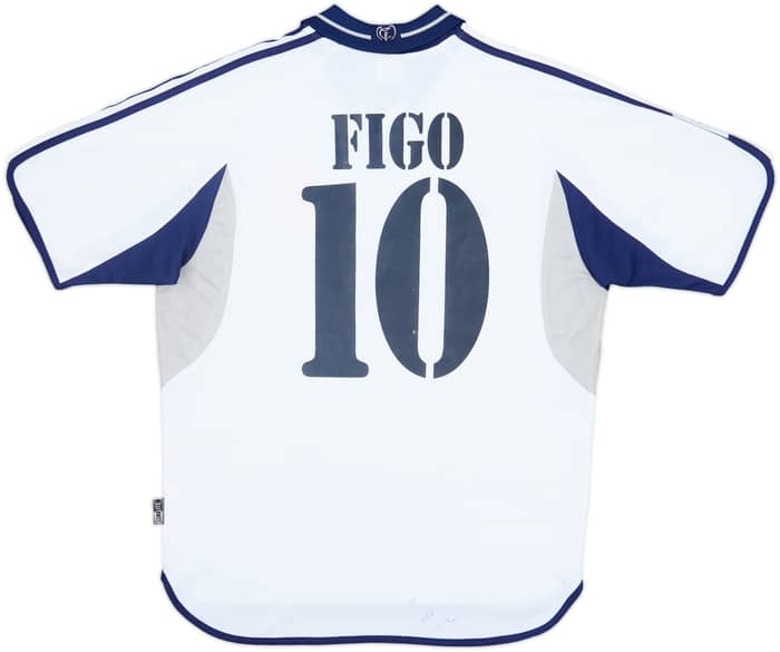 2000-01 Real Madrid Home Shirt Figo #10 - 6/10 - (M)
