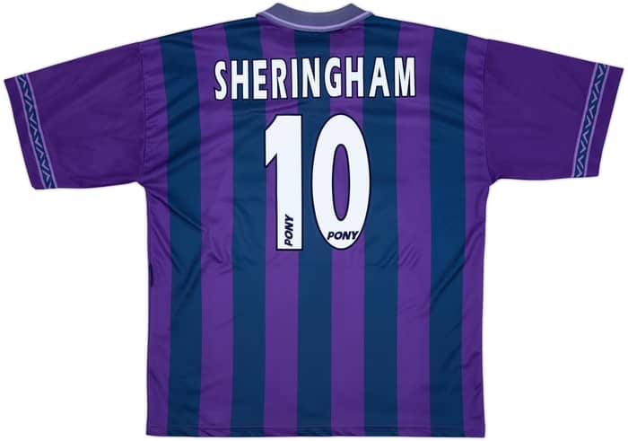 1995-97 Tottenham Away Shirt Sheringham #10 - 8/10 - (XL)