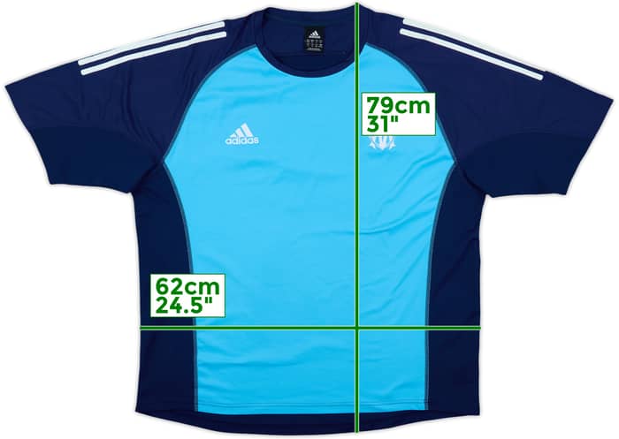 2002-03 Olympique Marseille adidas Training Shirt - 6/10 - (XL/XXL)