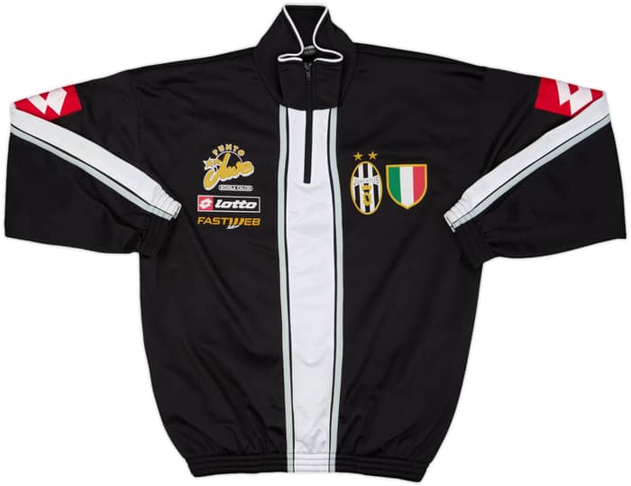 2002-03 Juventus Lotto Scuola Calcio 1/4 Zip Track Top - 8/10 - (L)
