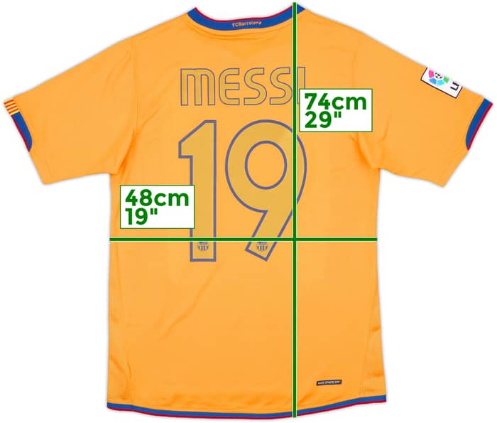2006-08 Barcelona Away Shirt Messi #19 - 8/10 - (S)