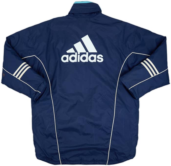 2000-01 Olympique Marseille adidas Padded Bench Coat - 4/10 - (M/L)