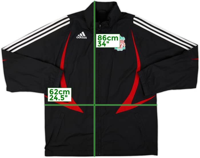 2007-08 Liverpool adidas Hooded Rain Jacket - 8/10 - (XL)
