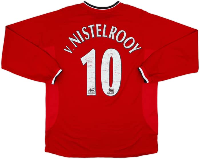 2000-02 Manchester United Home L/S Shirt V.Nistelrooy #10 - 5/10 - (M)
