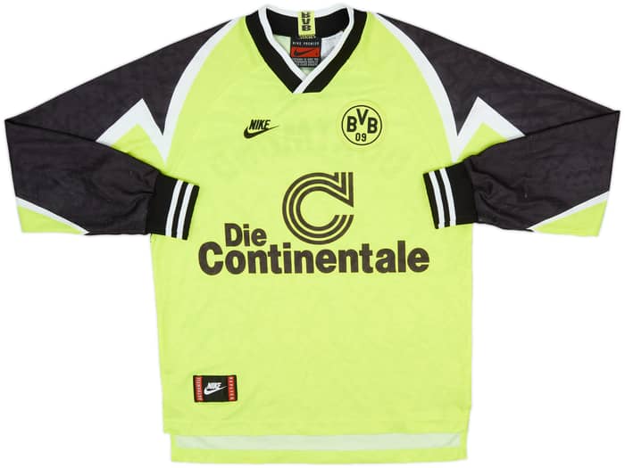 1995-96 Borussia Dortmund Home L/S Shirt - 8/10 - (S)