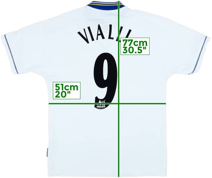 1998-00 Chelsea Away Shirt Vialli #9 - 8/10 - (L)