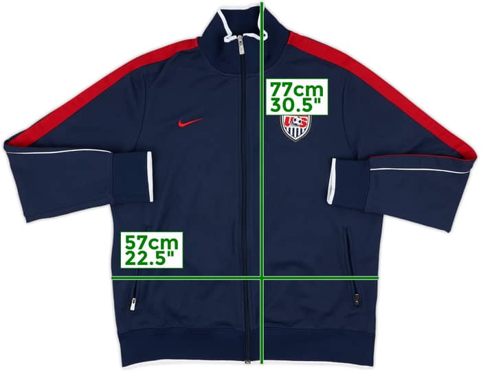 2010-12 USA Nike Track Jacket - 8/10 - (XL)