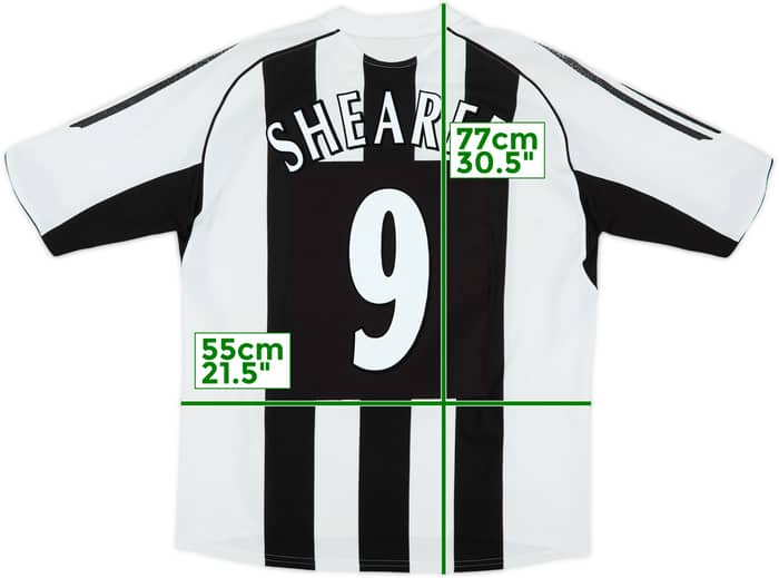 2005-07 Newcastle Home Shirt Shearer #9 - 5/10 - (L)