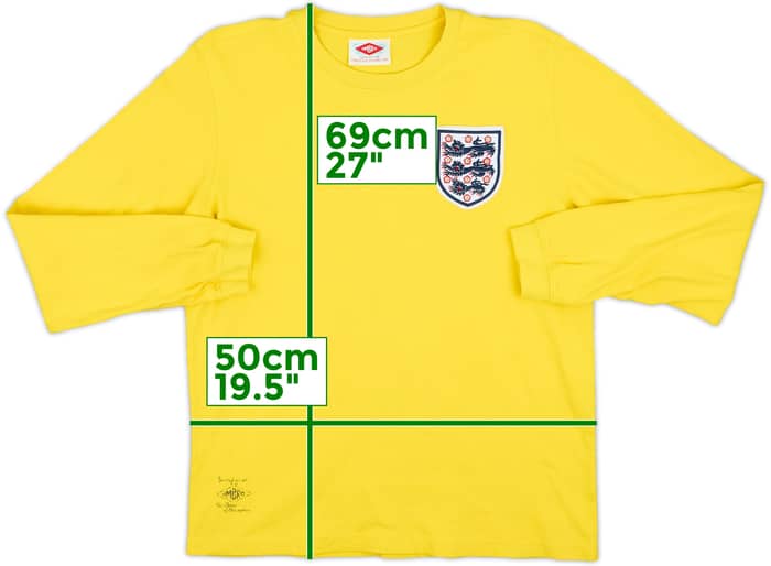 2000s England Umbro Retro '1966' GK Shirt #1 - 8/10 - (XL)