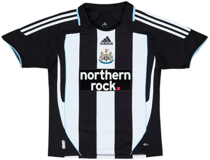 2007-09 Newcastle Home Shirt Ameobi #23 - 8/10 - (L.Boys)