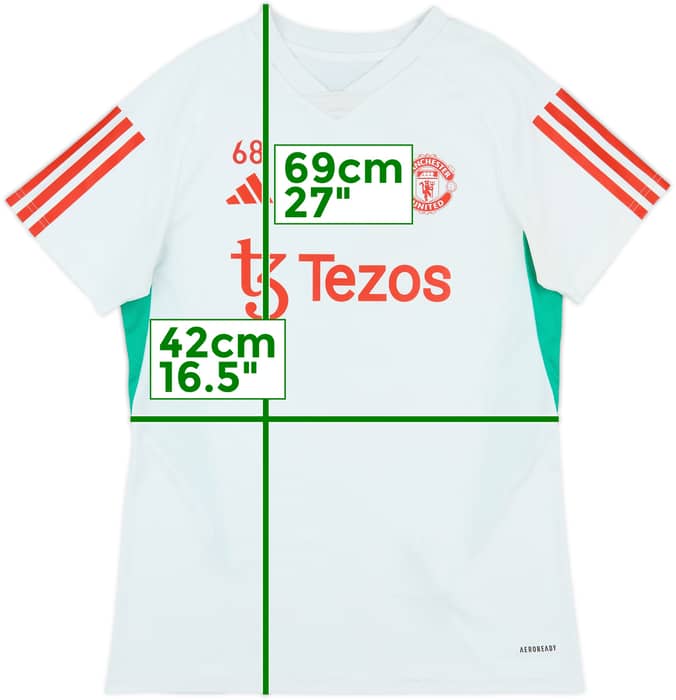 2022-23 Manchester United Player Issue adidas Training Shirt #68 - 8/10 - (S)