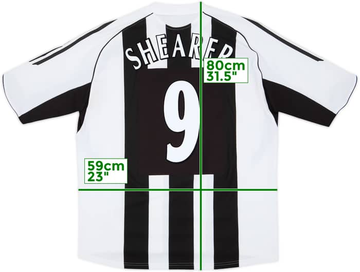2005-07 Newcastle Home Shirt Shearer #9 - 7/10 - (XL)