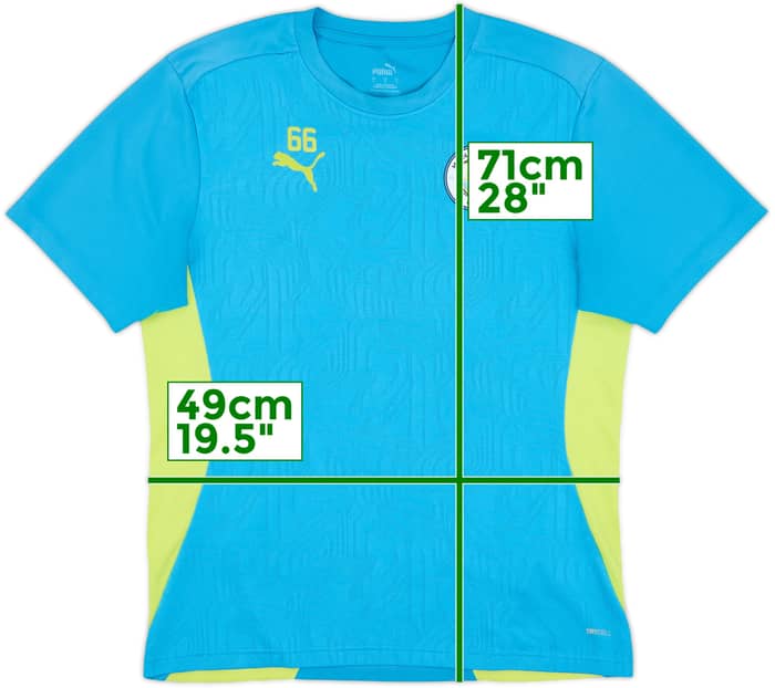 2024-25 Manchester City Player Issue Puma Training Shirt #66 - 9/10 - (L)