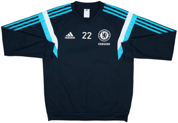 2014-15 Chelsea Player Issue adidas Sweat Top - 8/10 - (M)