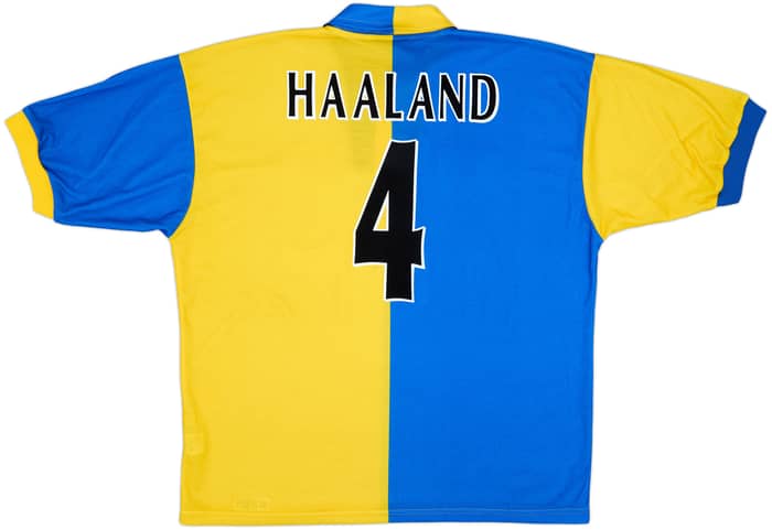 1997-99 Leeds United Away Shirt Haaland #4 - 9/10 - (XL)