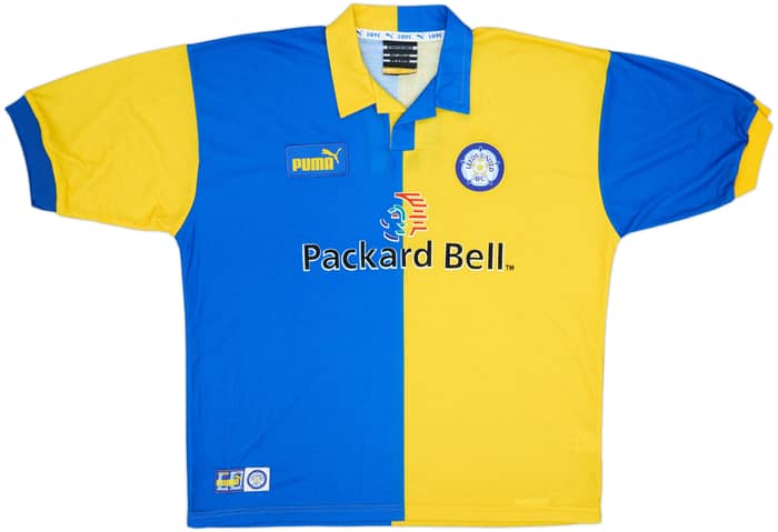 1997-99 Leeds United Away Shirt Haaland #4 - 9/10 - (XL)